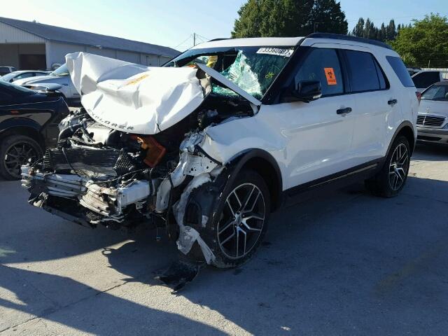 1FM5K8GT6GGD22508 - 2016 FORD EXPLORER S 白色 照片 2