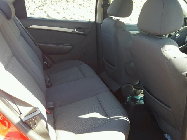 KL1TD56607B060800 - 2007 CHEVROLET AVEO BASE Қызыл фото 6