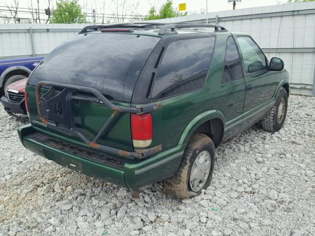 1GKCT18W4VK508524 - 1997 GMC JIMMY GREEN photo 4