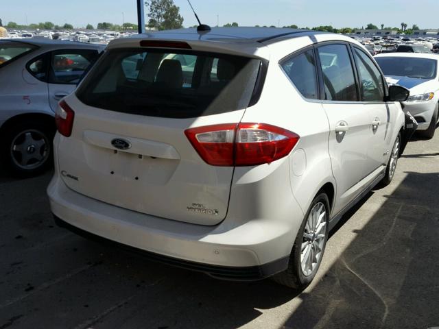 1FADP5BUXEL516128 - 2014 FORD C-MAX SEL WHITE photo 4