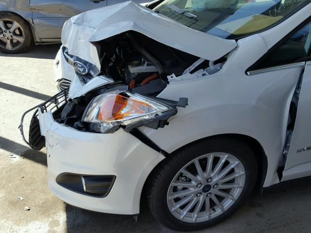 1FADP5BUXEL516128 - 2014 FORD C-MAX SEL WHITE photo 9