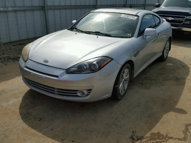 KMHHM66D28U280010 - 2008 HYUNDAI TIBURON GS SILVER photo 2