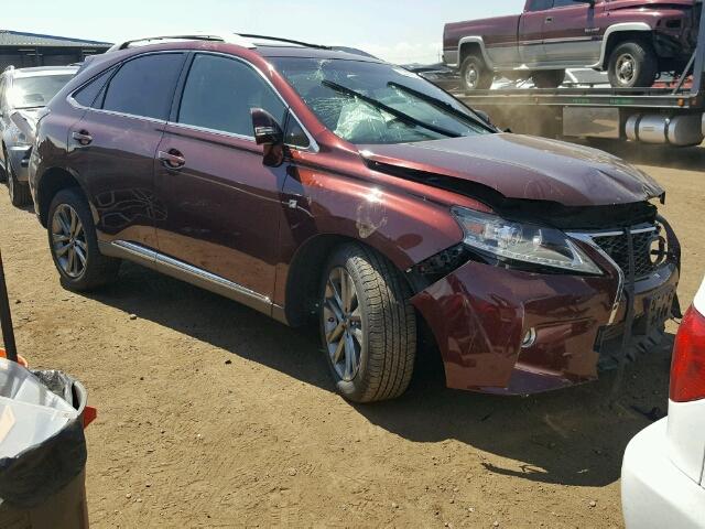 2T2BK1BAXFC264755 - 2015 LEXUS RX 350 BURGUNDY photo 1