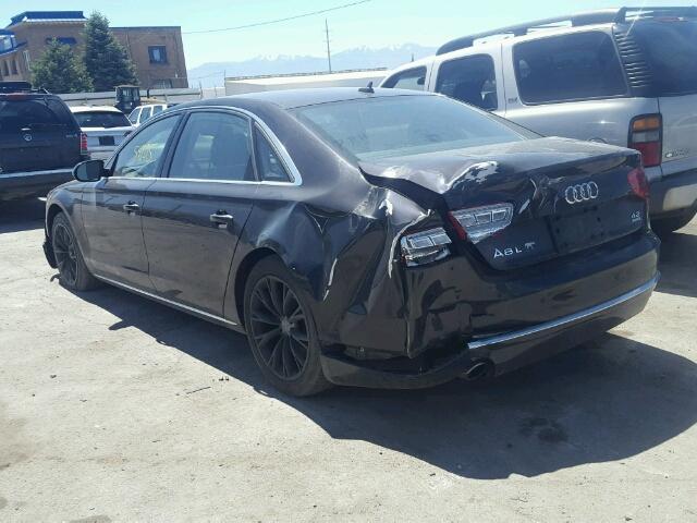WAURVAFDXBN018954 - 2011 AUDI A8 L QUATT BLACK photo 3