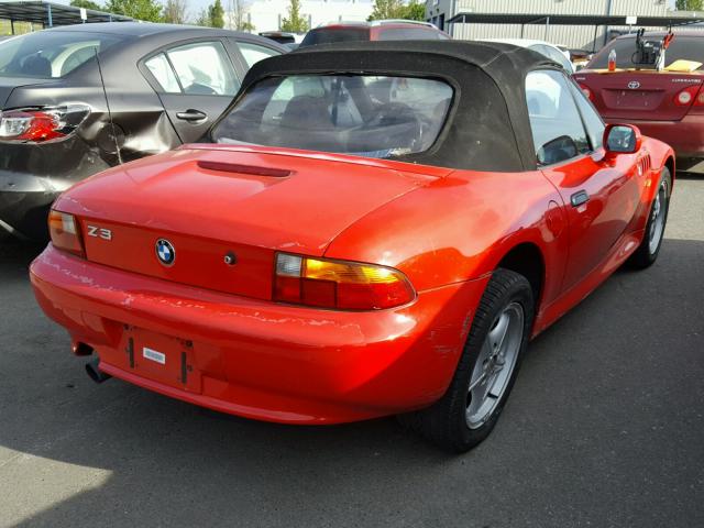 4USCH7323VLB80136 - 1997 BMW Z3 1.9 RED photo 4