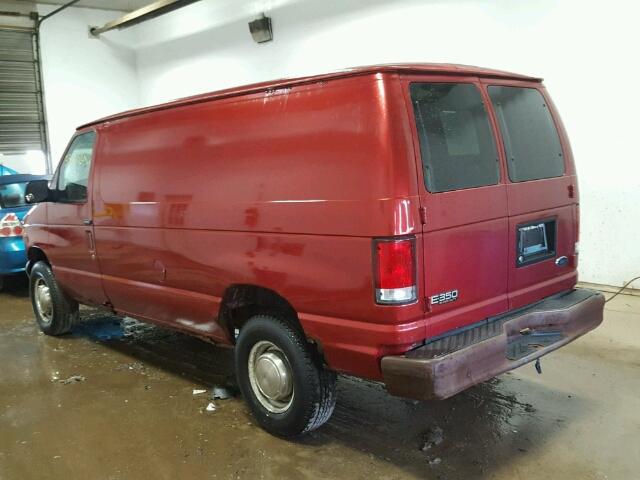 1FTSE34L61HA08316 - 2001 FORD ECONOLINE RED photo 3