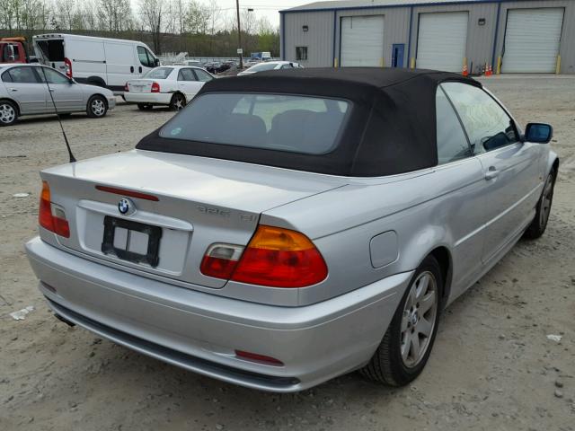 WBABS33431JY55724 - 2001 BMW 325 CI SILVER photo 4