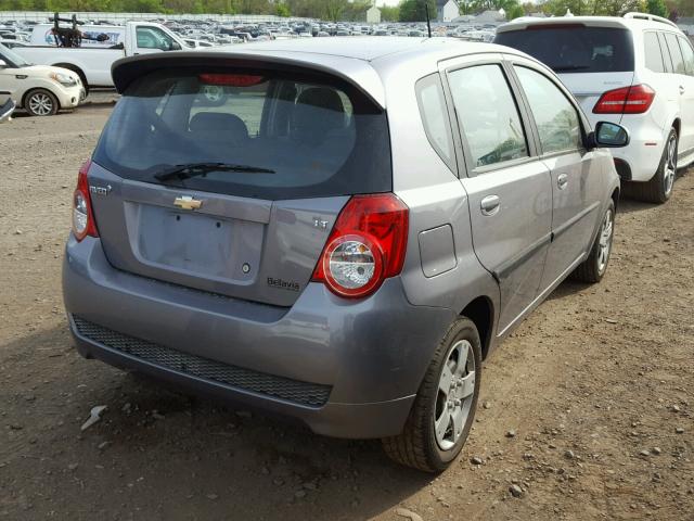 KL1TD6DE9AB079630 - 2010 CHEVROLET AVEO LS GRAY photo 4