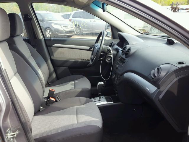 KL1TD6DE9AB079630 - 2010 CHEVROLET AVEO LS 灰色 照片 5