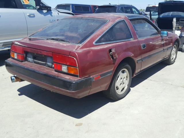 JN1HZ16S1FX044390 - 1985 NISSAN 300ZX 2+2 BURGUNDY photo 4