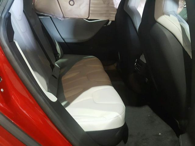 5YJSA1E19FF115607 - 2015 TESLA MODEL S Կարմիր լուսանկար 6