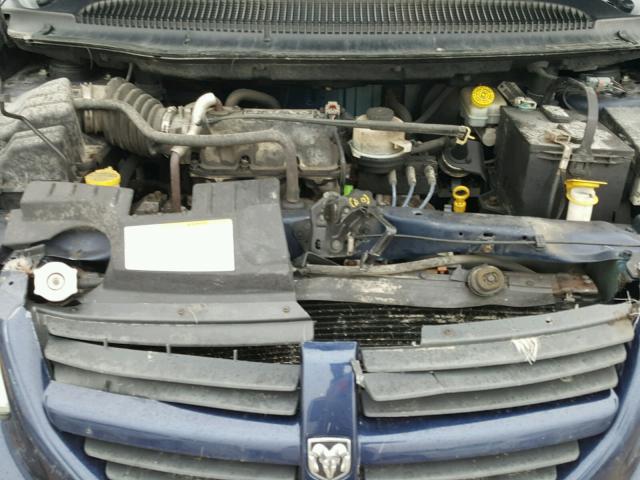 1D4GP45R05B198778 - 2005 DODGE CARAVAN SX BLUE photo 7