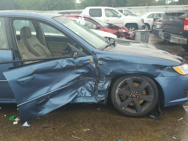 4S3BL676484217536 - 2008 SUBARU LEGACY GT BLUE photo 9