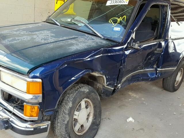 3GNEC18R1WG135912 - 1998 CHEVROLET TAHOE C150 BLUE photo 9