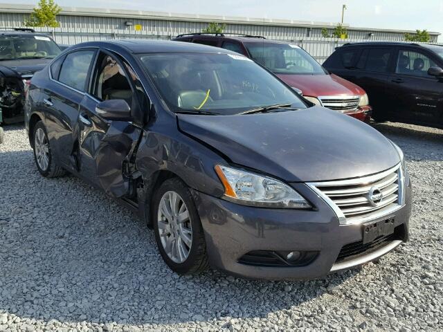 3N1AB7AP2EY322366 - 2014 NISSAN SENTRA S GRAY photo 1