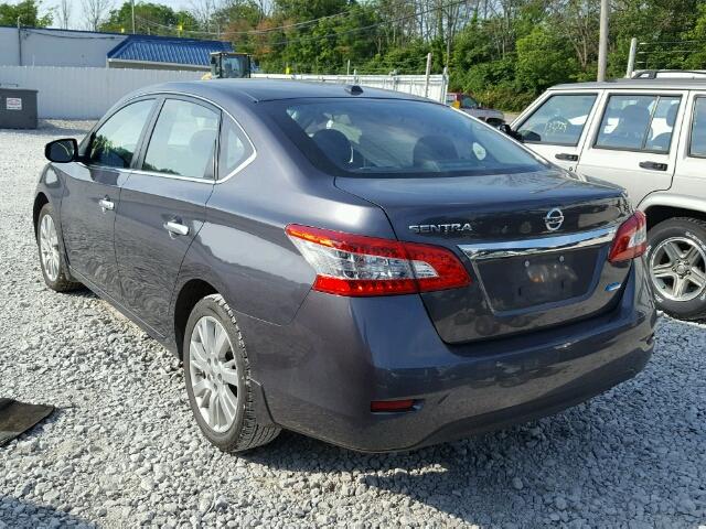 3N1AB7AP2EY322366 - 2014 NISSAN SENTRA S GRAY photo 3