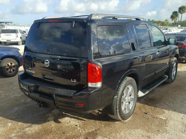 5N1AA08C89N604102 - 2009 NISSAN ARMADA SE BLACK photo 4