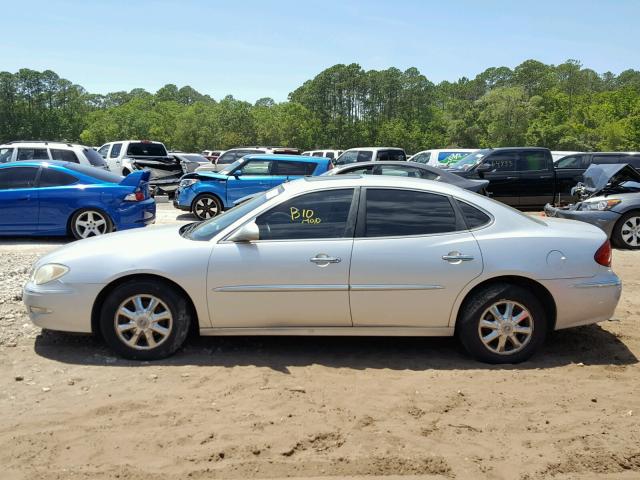 2G4WD532X51346640 - 2005 BUICK LACROSSE C SILVER photo 10