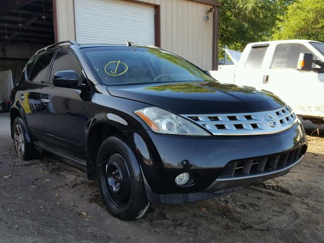 JN8AZ08T14W225009 - 2004 NISSAN MURANO SL BLACK photo 1