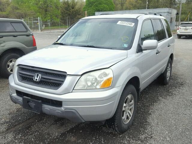 2HKYF18474H542669 - 2004 HONDA PILOT EX SILVER photo 2