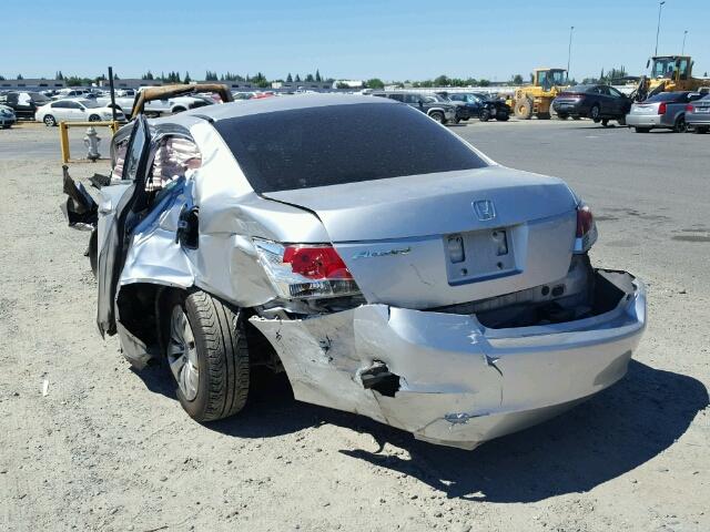 1HGCP26379A177451 - 2009 HONDA ACCORD LX SILVER photo 3