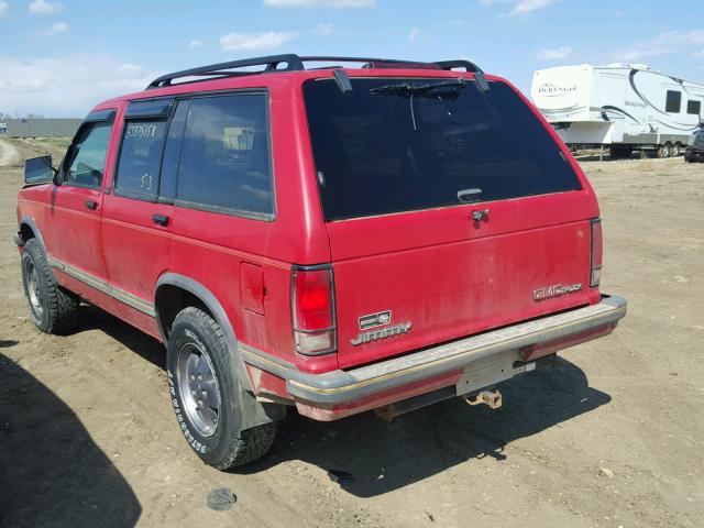 1GKDT13W1R2518574 - 1994 GMC S15 JIMMY RED photo 3