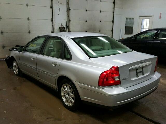 YV1TS59H041372560 - 2004 VOLVO S80 2.5T SILVER photo 3