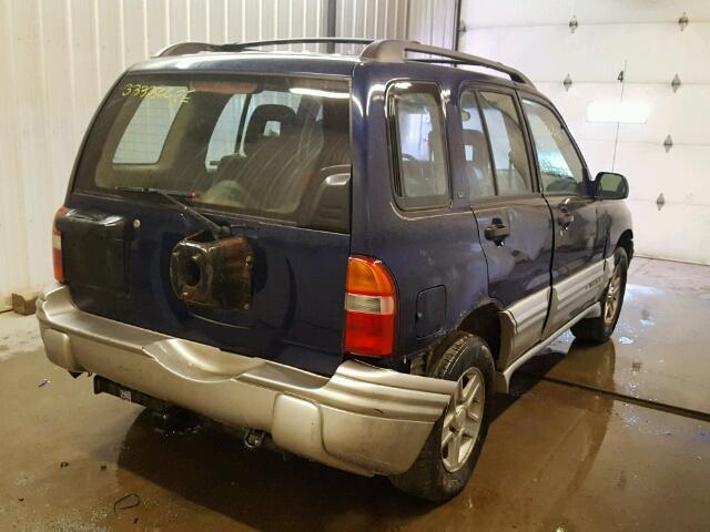 2CNBJ634326929340 - 2002 CHEVROLET TRACKER LT BLUE photo 4