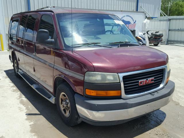 1GDFG15T531146113 - 2003 GMC SAVANA RV MAROON photo 1