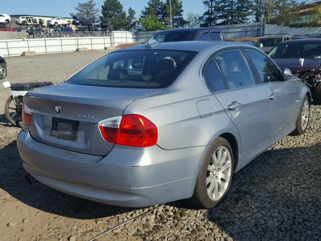 WBAVD33576KV64449 - 2006 BMW 330 XI BLUE photo 4