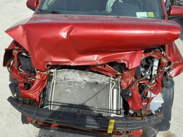 KL1TD56E09B345037 - 2009 CHEVROLET AVEO LS RED photo 7