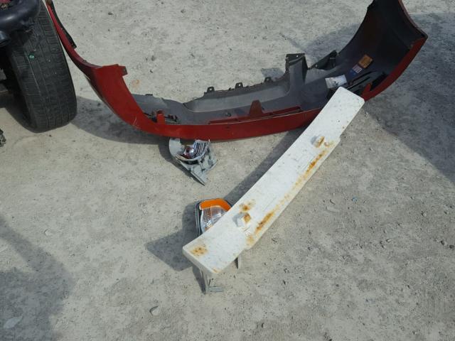 KL1TD56E09B345037 - 2009 CHEVROLET AVEO LS RED photo 9