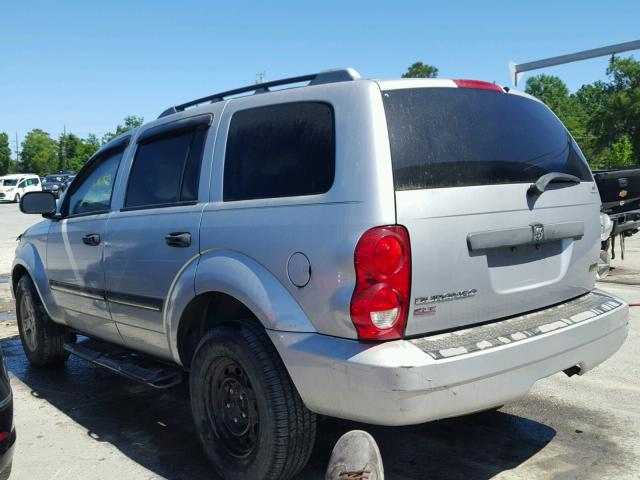 1D8HB48P27F551805 - 2007 DODGE DURANGO SL SILVER photo 3