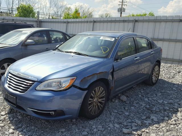 1C3BC2FB9BN598202 - 2011 CHRYSLER 200 LIMITE BLUE photo 2