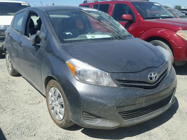 JTDKTUD3XDD551725 - 2013 TOYOTA YARIS GRAY photo 1