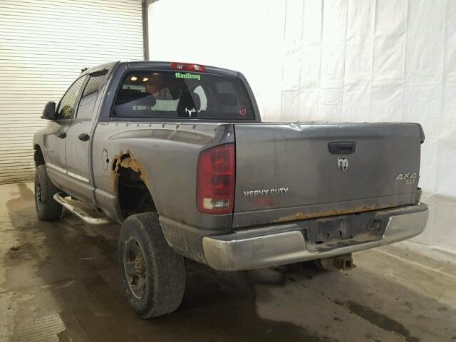 1D7KU28D14J186993 - 2004 DODGE RAM 2500 S GRAY photo 3