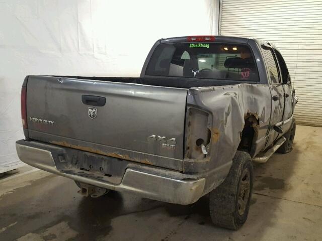 1D7KU28D14J186993 - 2004 DODGE RAM 2500 S GRAY photo 4