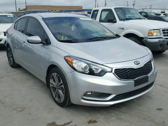 KNAFX4A88E5085470 - 2014 KIA FORTE SILVER photo 1