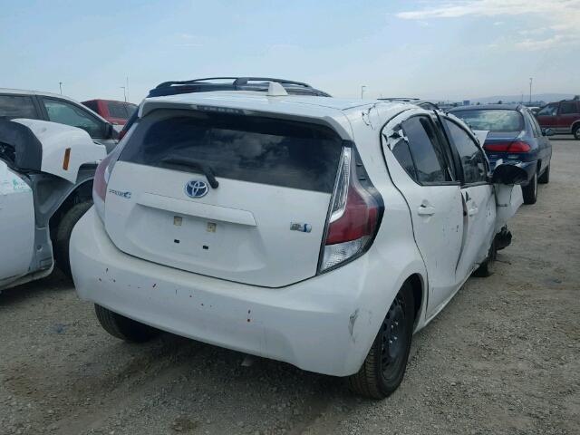 JTDKDTB33F1580918 - 2015 TOYOTA PRIUS C WHITE photo 4