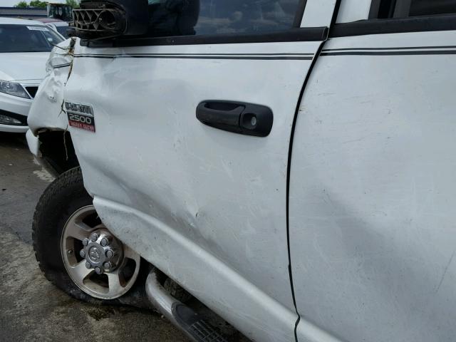 3D7KS28A48G115113 - 2008 DODGE RAM 2500 S BLACK photo 10