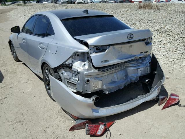 JTHBE1D22E5008069 - 2014 LEXUS IS 350 SILVER photo 3