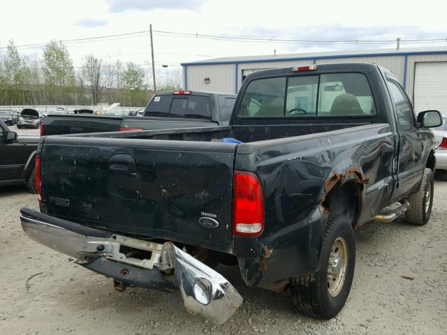 1FTSF31L71EA45653 - 2001 FORD F350 SRW S GREEN photo 4