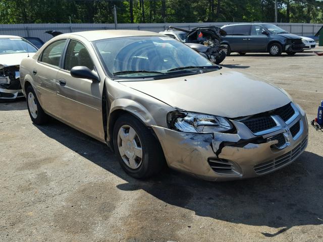 1B3EL36R94N248701 - 2004 DODGE STRATUS SE BEIGE photo 1