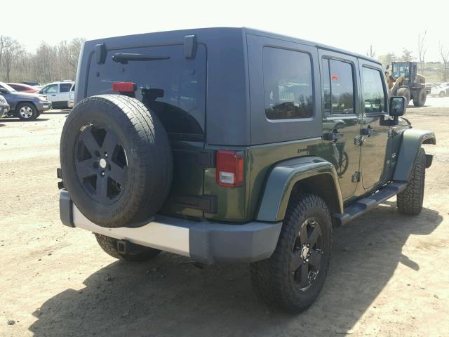 1J4GA59188L588416 - 2008 JEEP WRANGLER U GREEN photo 4