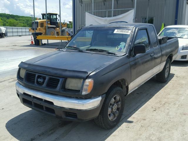 1N6DD26SXYC363360 - 2000 NISSAN FRONTIER K BLACK photo 2