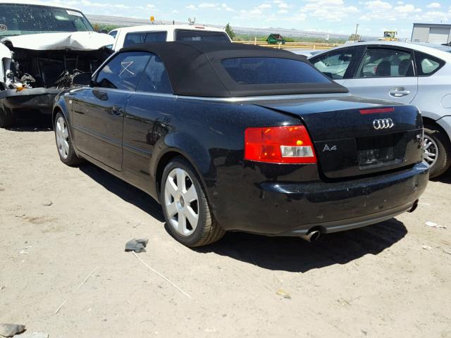 WAUAC48H96K011375 - 2006 AUDI A4 1.8 CAB BLACK photo 3