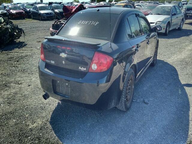 1G1AM55B767789059 - 2006 CHEVROLET COBALT SS BLACK photo 4