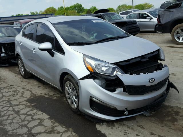 KNADM4A34G6691706 - 2016 KIA RIO LX SILVER photo 1