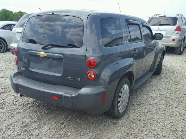 3GNCA13B89S638359 - 2009 CHEVROLET HHR LS GRAY photo 4