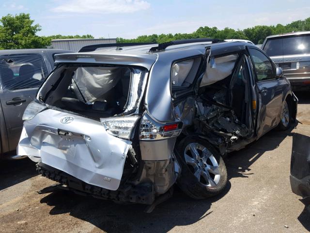 5TDXK3DCXCS272569 - 2012 TOYOTA SIENNA SPO WHITE photo 4